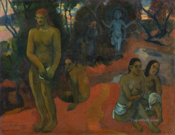  Primitivism Oil Painting - Te Pape Nave Nave Delectable Waters Post Impressionism Primitivism Paul Gauguin